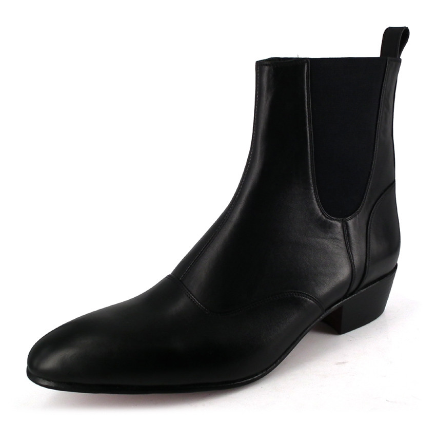 WinklePicker Elegant 1 Cuban Heel Boots Lift Shoes