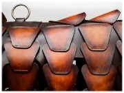 Picture of Brown Patina Leather Dog Armor 1/1