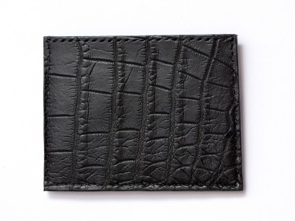 Black Croc Card wallet 1/1 の画像